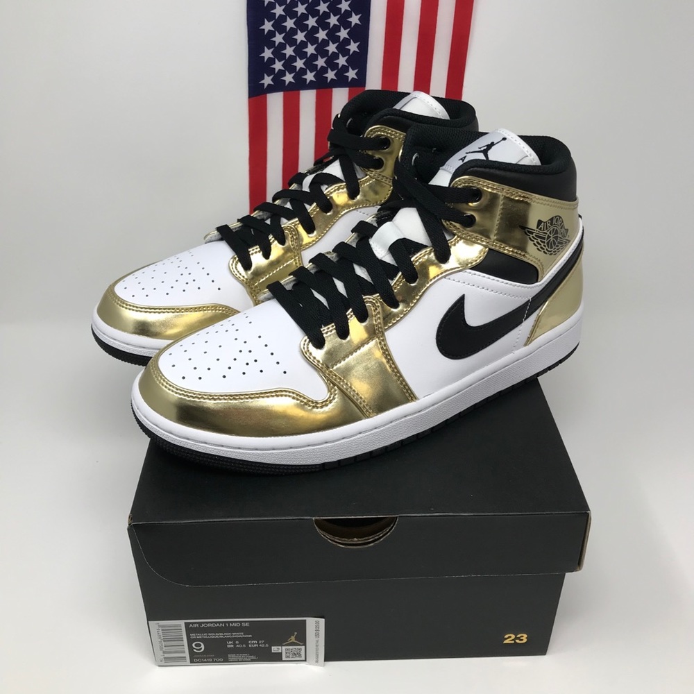Nike Air Jordan 1 Mid SE Metallic Gold DC1419-700